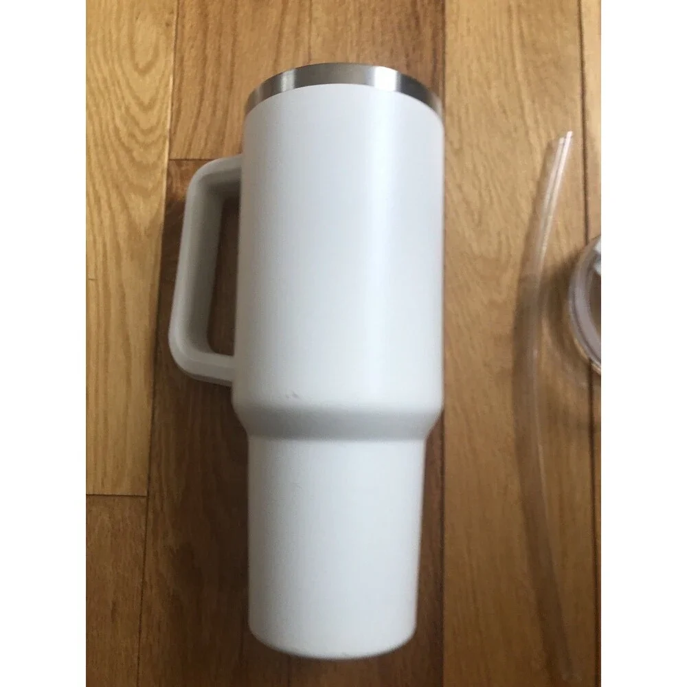 Stanley Stainless‎ Steel 40 oz. Water Bottler with straw White
